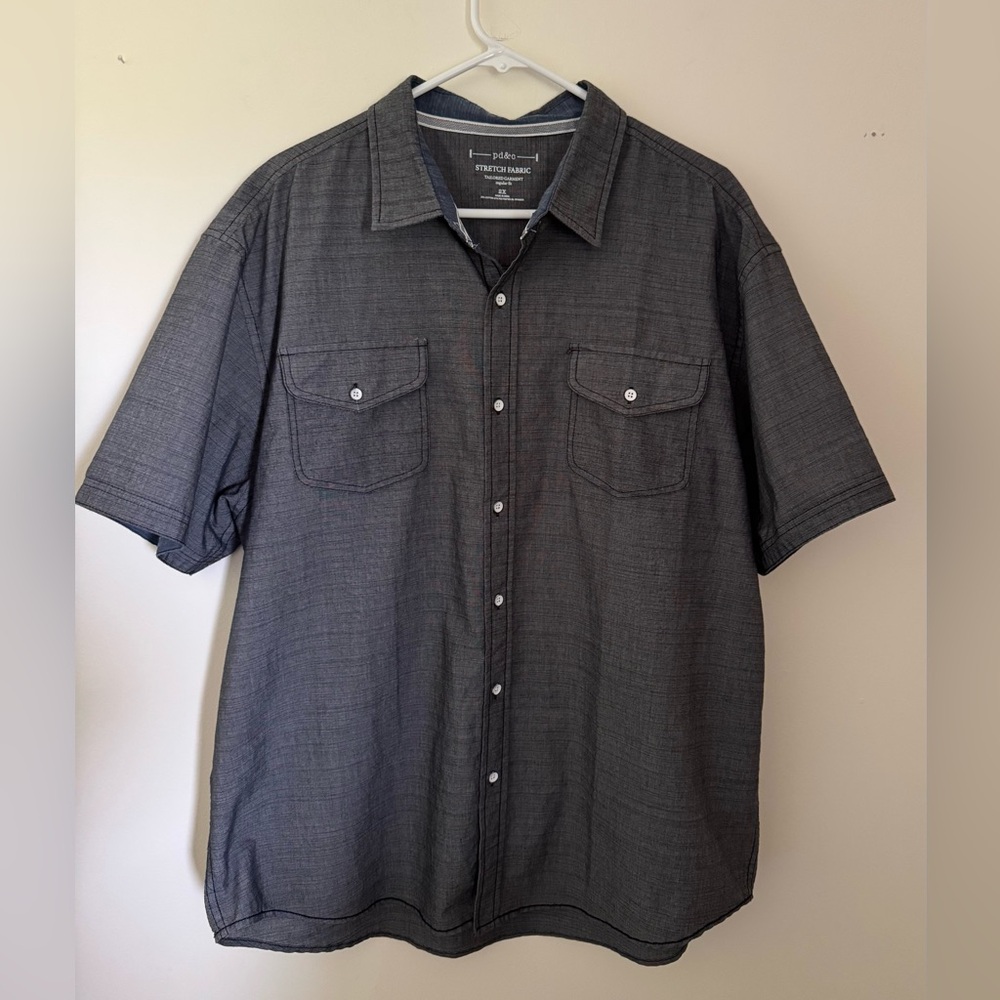 pd&c Men’s Short Sleeve Shirt, Size 2X